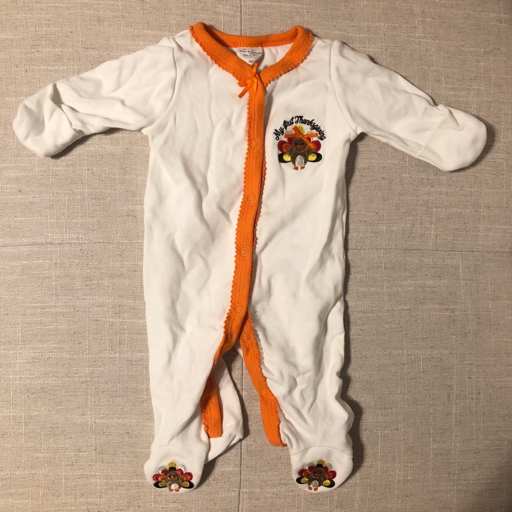 Baby Girl NB Thanksgiving Outfit